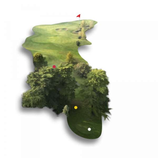 Golf Course Hole 1 Gary Player Arzaga Golf Garda Lake Italy.